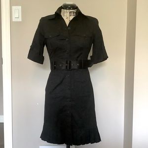 Black Button-Up Dress